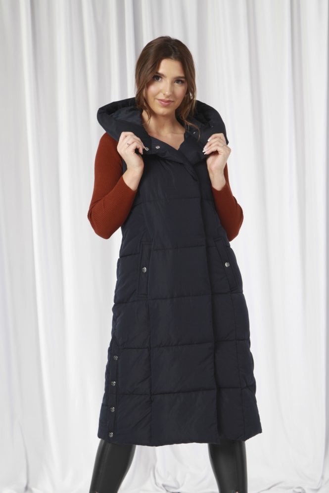 Double Second Long Lux Wrap Gilet Puffer