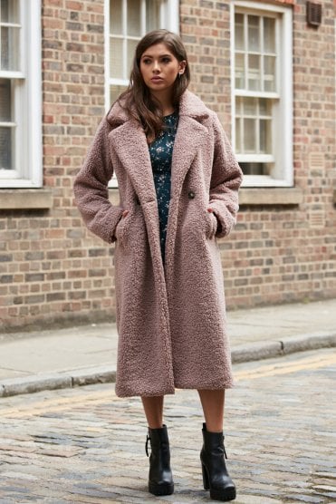 Longline Fur Teddy Coat