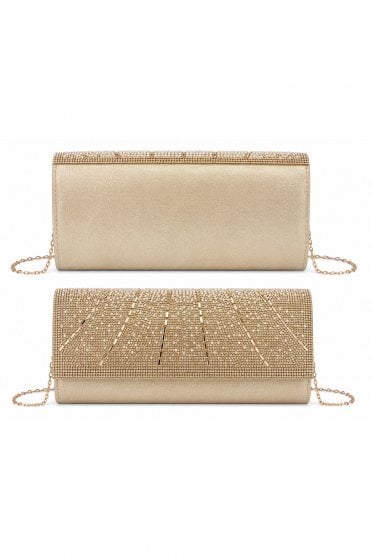 Rhinestone Embellished Clutch Bag